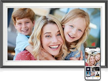 Load image into Gallery viewer, Forc Digital Picture Frame 15.6 Inch Digital Photo Frame, 1920x1080 IPS FHD Touch Screen, Built-in 32GB Storage, Auto Rotate Electronic Picture Frame Share Photos and Videos from Free APP
