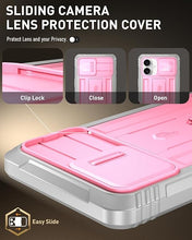 Load image into Gallery viewer, Poetic Revolution Case for iPhone 16 Plus 6.7 inch, [Slide Camera Cover], Full-Body Military Grade Rugged Shockproof Cover with Kickstand and Built-in-Screen Protector, Pink
