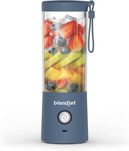 Load image into Gallery viewer, BlendJet Portable Blender for Smoothies &amp; Shakes - 16oz BlendJet 2 Cordless Personal &amp; Small Blender, USB-C Rechargeable &amp; Self Cleaning - Quiet Mini Travel Blender with Stainless Steel Blade (Cloud)…
