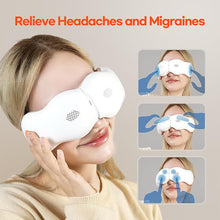 Load image into Gallery viewer, HubiCare Eye Massager with Heat, Heated Eye Massager Mask with Compression and Music, Eye Care Device for Eye Relief, Dry Eyes, Improve Sleep, Migraine Relief, Gifts for Mom/Dad
