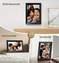 Load image into Gallery viewer, FRAMEO 10.1" Digital Picture Frame WiFi Smart Photo Frame Electronic Digital Picture Frames Load from Phone 1280x800 HD IPS Touch Screen,Auto-Rotate/Slideshow/Wall Mountable/Share Videos Photo-Black
