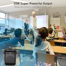 Load image into Gallery viewer, SHIDU Blutooth Voice Amplifier Wireless for Teachers,Wireless Microphone Headset,25W PA System,Support TF Card,USB Flash,TWS,Portable speaker and microphone for Classroom,Speech, Meeting,Yoga,Outdoors
