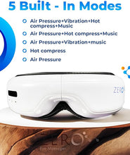 Load image into Gallery viewer, Heated Compression Eye Mask with Music, Face Massager, Rechargeable Sleep Mask with Warm Compress and Facial Vibration, Relaxation and Comfort
