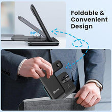 Load image into Gallery viewer, WAITIEE Wireless Charger 3 in 1, 15W Fast Charging Station for Apple Watch 10/9/8/Ultra 2/Ultra/SE/7/6/5/4/3/2, for AirPods 3/2/1/Pro for iPhone 16/15/14/13 /Plus/Pro/Pro Max/12/11(Black)
