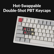 Load image into Gallery viewer, Keychron Q6 Max QMK/Launcher Wireless Bluetooth/2.4 GHz/USB-C Wired Custom Mechanical Keyboard, Full Size Programmable Knob RGB Backlit Hot-Swappable Gateron Red Switch for Mac Windows Linux - White
