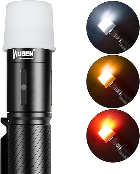 WUBEN AC1 3 Colors Flashlight Diffuser Durable Compatible with 24.5-26mm Diameter Lamp Caps for C3 L50 L50S TO40R TO46R Flashlight