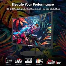 Load image into Gallery viewer, Sceptre 24-inch Curved 100Hz Gaming Monitor HDMI x2 VGA 100% sRGB Eye-Care, Build-in Speakers Machine Black 2024 (C248W-1920RNR Series)
