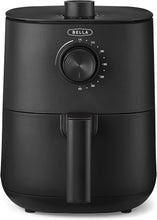 Load image into Gallery viewer, BELLA 3 Qt Manual Air Fryer Oven and 5-in-1 Multicooker with Removable Nonstick and Dishwasher Safe Crisping Tray and Basket, 1400 Watt Heating System, Matte Black
