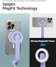 Load image into Gallery viewer, Spigen MagSafe Selfie Stick Tripod Stand (MagFit) with Bluetooth Remote Control Shutter 24" Extendable Compatible with MagSafe iPhone 16 15 14 13 12 Pro Max Mini &amp; Android Phones - Lavender
