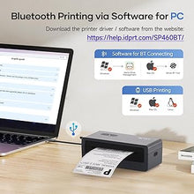 Load image into Gallery viewer, iDPRT Shipping Label Printer 4x6 Bluetooth Thermal Label Printer for Small Business and Shipping Package, Support Android, iPhone, Windows, macOS, Widely Used for Amazon, Shopify, Ebay
