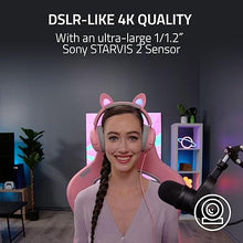 Load image into Gallery viewer, Razer Kiyo Pro Ultra 4K Webcam: Large Sensor - Auto Light Correction - Built-in Mic and Shutter - Pro Grade Content Creation, Streaming, Gaming, Video Calls - Works with OBS, Xsplit, PC, Zoom, Teams
