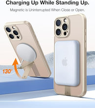 Load image into Gallery viewer, TORRAS 360° Spin Stand Magnetic Case for iPhone 16 Pro Max Case, [Full Camera Protection][Fit for MagSafe] [16FT Mil-Grade Drop Protection] Case for 16 Pro Max iPhone Case(6.9&quot;), Rose Titanium Gold
