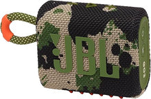 Load image into Gallery viewer, JBL Go 3 - Portable Mini Bluetooth Speaker, big audio and punchy bass, IP67 waterproof and dustproof, 5 hours of playtime, speaker for home, outdoor and travel (Camo)
