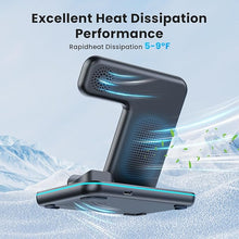 Load image into Gallery viewer, WAITIEE Wireless Charger 3 in 1, 15W Fast Charging Station for Apple Watch 10/9/8/Ultra 2/Ultra/SE/7/6/5/4/3/2, for AirPods 3/2/1/Pro for iPhone 16/15/14/13 /Plus/Pro/Pro Max/12/11(Black)
