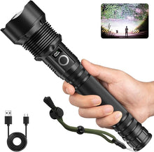 Load image into Gallery viewer, Rechargeable LED Flashlights High Lumens, 990,000 Lumen Bright Flashlight with 5 Lighting Modes, IPX7 Handheld Flash Light for Homes, Night Working, Cycling, Hiking
