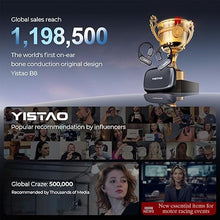 Load image into Gallery viewer, True Bone Conduction Headphones, Open Ear Earbuds with Ear Hooks, Up to 60H Playtime with Case, Bluetooth 5.3, IP68 Waterproof, Open Ear Headphones for Running, Yoga, Gym
