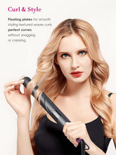 Load image into Gallery viewer, LANDOT Flat Iron Hair Straightener 1-inch: Professional Ceramic Hair Straightening Iron - Dual Voltage Straightener and Curler 2 in 1 with Adjustable Temp from 250F to 450F
