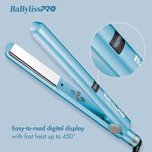 Load image into Gallery viewer, BaBylissPRO Nano Titanium Flat Iron Hair Straightener, 1" Digital Hair Straightener Iron for Professional Salon Results and All Hair Types
