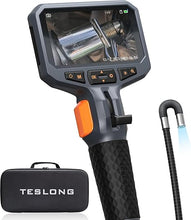 Load image into Gallery viewer, Teslong Two-Way Articulating Borescope with Light, Industrial Endoscope Inspection Camera with Articulated Probe, Flexible Mechanic Fiber Optic Snake Scope Cam for Wall Automotive Engine Inspect-5FT
