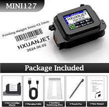 Load image into Gallery viewer, MINI127 Portable Handheld Inkjet Printer,Mini Handheld Printer with 2.4 Inch LED Touch Screen Pocket Inkjet Coding Machine for DIY Printing/QRcode/Barcode/Date/Logo/Batch Series Number etc
