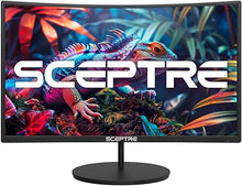 Load image into Gallery viewer, Sceptre 24-inch Curved 100Hz Gaming Monitor HDMI x2 VGA 100% sRGB Eye-Care, Build-in Speakers Machine Black 2024 (C248W-1920RNR Series)
