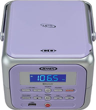 Load image into Gallery viewer, Jensen CD-660 Portable Stereo CD Player Boombox with Bluetooth | FM Radio | USB | Aux-in Headphone Jack | CD-R/RW MP3 Playback | (Lavender Purple)
