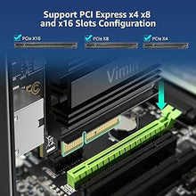 Load image into Gallery viewer, 10G PCI-E Netzwerkkarte mit 10Gbps Dual RJ45 Ports, Intel AQC113 Controller, VIMIN 10Gb Ethernet Adapter Karte Kompatibel mit PCI Express X8, X16, Unterstützt Windows10/11/Windows Server/Linux
