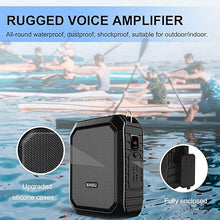 Load image into Gallery viewer, Bluetooth Voice Amplifier with Lapel Mic/Microphone Headset-18W IPX5 Waterproof Small Megaphone Speaker Pa System, Portable Microphone and Speaker for Teachers Tour Guide 800Plus
