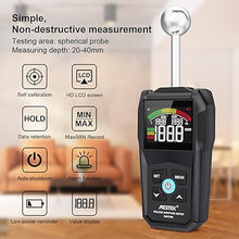 Load image into Gallery viewer, MESTEK Pinless Wood Moisture Meters for Non-Destructive Moisture Detector in Drywall, Wood, and Masonry, Backlit LCD Display and Alarm Moisture Reader Tester,Detects up to 20-40mm Below Surface
