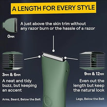 Load image into Gallery viewer, MERIDIAN Body Hair Trimmer for Men, Bikini Trimmer for Women, Ball Trimmer Men, Pubic Hair, No Nick, No Cut, No Razor Burn, Groin and Body Shaver - Waterproof &amp; Rechargeable Body Groomer - Sage
