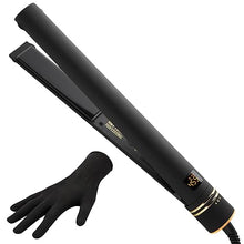Load image into Gallery viewer, Hot Tools Pro Artist Black Gold Evolve Ionic Salon Hair Flat Iron | Long-Lasting Finish for Straightening Hair, (1 in)

