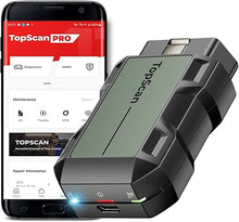 Load image into Gallery viewer, TOPDON TopScan Pro, OBD2 Scanner Bluetooth for iOS &amp; Android, Diagnostic Scan Tool for All Cars, Car Code Reader with Reset Scanner, 13+ Reset Service, 2024 Upgraded Version of Topscan Lite
