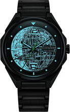 Load image into Gallery viewer, Citizen Men's Eco-Drive Star Wars Death Star Black IP Stainless Steel Watch, 3-Hand, Luminous,41mm (Model: BJ6539-50W)
