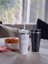 Load image into Gallery viewer, Stanley Quencher H2.0 FlowState Stainless Steel Vacuum Insulated Tumbler with Lid and Straw for Water, Iced Tea or Coffee, Smoothie and More, Stone, 14oz
