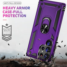 Load image into Gallery viewer, for Samsung Galaxy S24 Ultra Case with Screen Protector, Military Grade Rugged Shockproof Heavy Duty S24 Ultra 5G Protective Cover for Samsung S24 Ultra Magnetic Ring Kickstand Phone Case (Purple)
