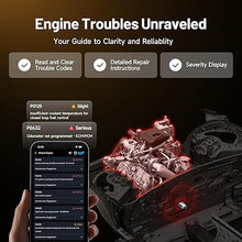 Load image into Gallery viewer, TOPDON Carpal OBD2 Scanner Bluetooth - Scanner for Car, All System Diagnostic Tool for iOS &amp; Android, Vehicle Health Check, 6 Maintenance Services, Smog Check, Repair Guide, Performance Test
