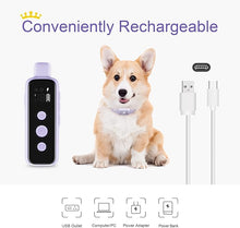 Load image into Gallery viewer, Bousnic Shock Collar for Dogs - Waterproof Rechargeable Dog Electric Training Collar with Remote for Small Medium Large Dogs with Beep, Vibration, Safe Shock Modes (8-120 Lbs) (Purple)
