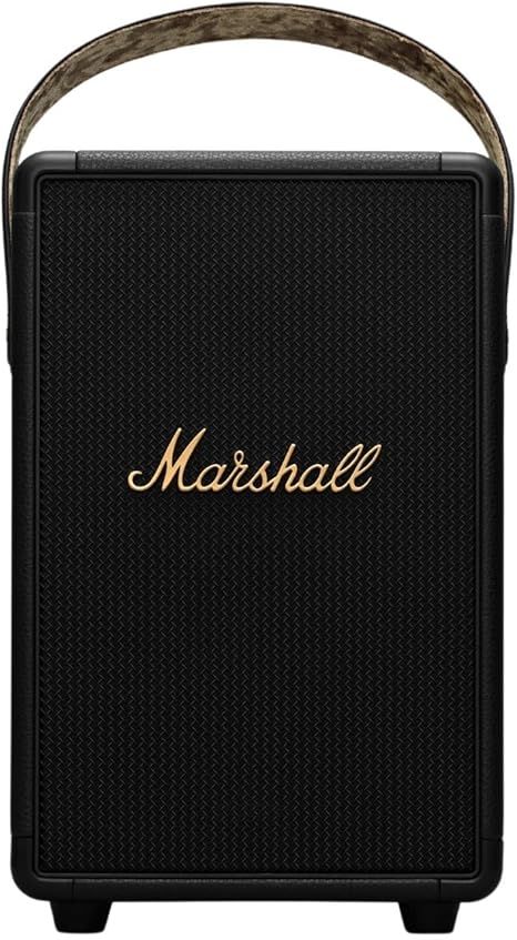 Marshall Tufton Portable Bluetooth Speaker, Black & Brass