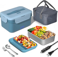 Load image into Gallery viewer, Electric Lunch Box Food Heater, 100W High Power Portable Food Warmer, Heated Lunch Box for Adults Car/Home with 1.8L Removable Stainless Steel Container, 12V/24V/110V/220V
