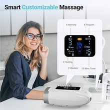 Load image into Gallery viewer, Hand Massager with Heat and Compression, 6 Levels Pressure Massager for Arthritis and Carpal Tunnel Relief, Finger Wrist Massager, Gift for Women, Mom, Dad
