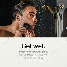 Load image into Gallery viewer, MANSCAPED® The Beard Hedger® Premium Men&#39;s Beard Trimmer, 20 Length Adjustable Blade Wheel, Stainless Steel T-Blade for Precision Facial Hair Trimming, Cordless Waterproof Wet/Dry Clipper
