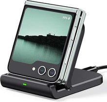 Load image into Gallery viewer, Wireless Charger for Samsung Z Flip 6, SwanScout 501S, Foldable Fast Wireless Charging Stand for Galaxy Z Flip 6/5/4/3, Charging Station for Samsung Z Flip Series/Razr+(No Adapter)
