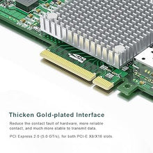 Load image into Gallery viewer, 10Gb Dual SFP+ NIC PCI-E Network Card with Broadcom BCM57810S Chip, PCI-E X 8, PCI Express LAN Adapter Card Support Windows Server/Windows/Linux/VMware
