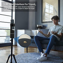 Load image into Gallery viewer, Auto Face Tracking Tripod, 360°Rotation Camera Phone Holder Auto Fast Following, Rechargeable Phone Stand for Live Video YouTube TIK Tok, Universal Stand Black(No app)
