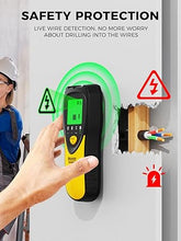 Load image into Gallery viewer, Mecurate 5-in-1 Stud Finder with LCD Display, Wall Scanner for Studs, Metal, AC Wires Detection, Lightweight &amp; Durable, Perfect for Homeowners &amp; DIY Projects
