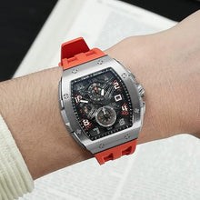 Load image into Gallery viewer, TSAR BOMBA Mens Watches Waterproof 50M Analog Chronograph Men’s Dress Business Work Watch Luxury Tonneau Watches for Men

