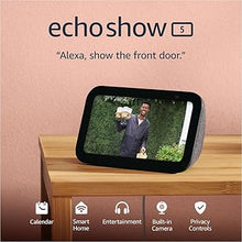 Load image into Gallery viewer, Amazon Echo Show 5 (newest model), Smart display with 2x the bass and clearer sound, Charcoal
