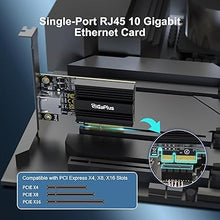 Load image into Gallery viewer, 10Gbe PCI-e Network Card, AQC113 Controller, 10G Base-T RJ45 Port NIC Card, GiGaPlus 100/1000/2500/10000Mbps Ethernet Card, 10Gb Ethernet Adapter Support Windows10/11/Windows Server/Linux
