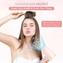 Load image into Gallery viewer, ANIEKIN Hair Dryer, 1875W Ionic Blow Dryer with Diffuser and Concentrator for Women Curly Hair Fast Drying as Constant Temperature, Portable Hair Dryer for Travel, Pink
