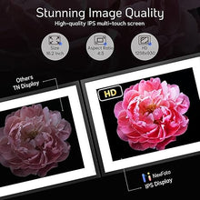 Load image into Gallery viewer, NexFoto 16.2 Inch 32GB WiFi Extra Large Digital Picture Frame Smart Digital Photo Frame with HD IPS Touch Screen, Remote Control, Auto-Rotate, Share Photos Video via App &amp; Email, Gifts for Mom Men
